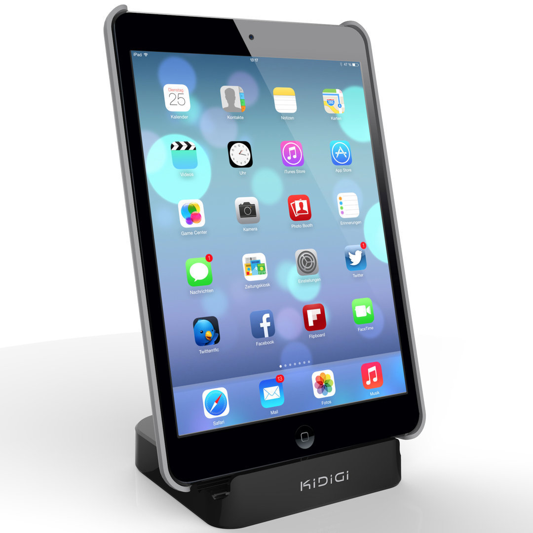 Kidigi 2.4A Charge & Sync Dock - Apple iPad Air 2 (Black)