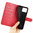 Leather Wallet Case & Card Holder Pouch for Asus Zenfone 11 Ultra - Red