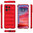 Flexi Grip Defender Shockproof Case for Motorola Edge 50 Pro - Red (Matte)
