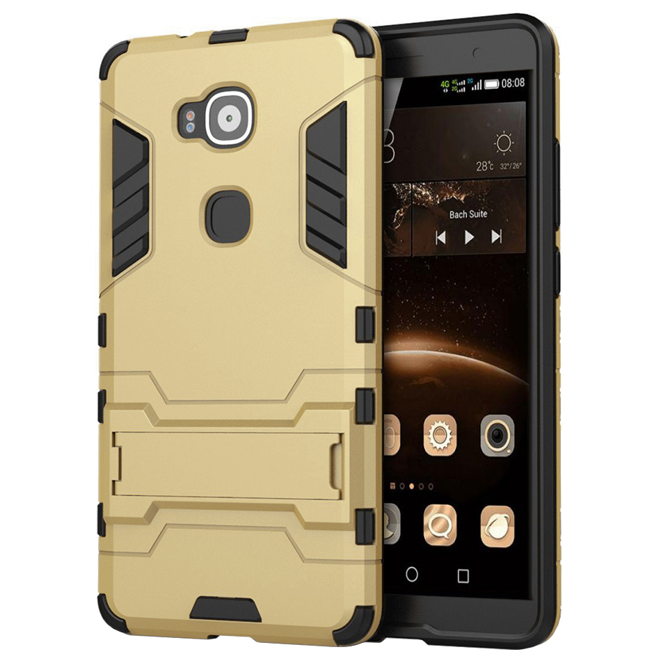 Gehuurd Controle Anemoon vis Slim Armour Tough Shockproof Case - Huawei G8 (Gold)