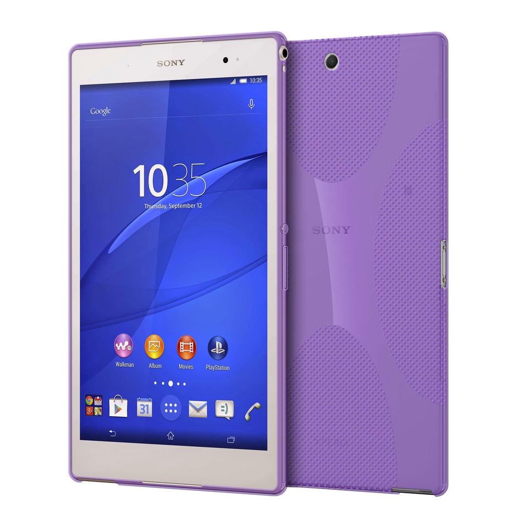 Monopoly Wanneer Prestatie X-Line Flexi Gel Case for Sony Xperia Z3 Tablet Compact (Purple)