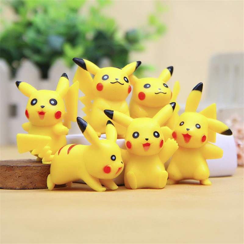 Pokemon Go Pikachu Mini Toy Action Figure Doll Set