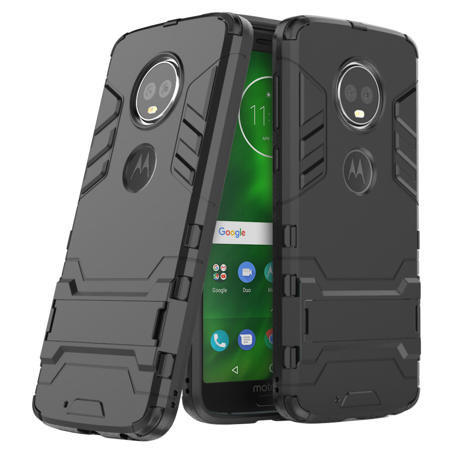 Slim Armour Shockproof  Case  Motorola Moto  G6  Black 