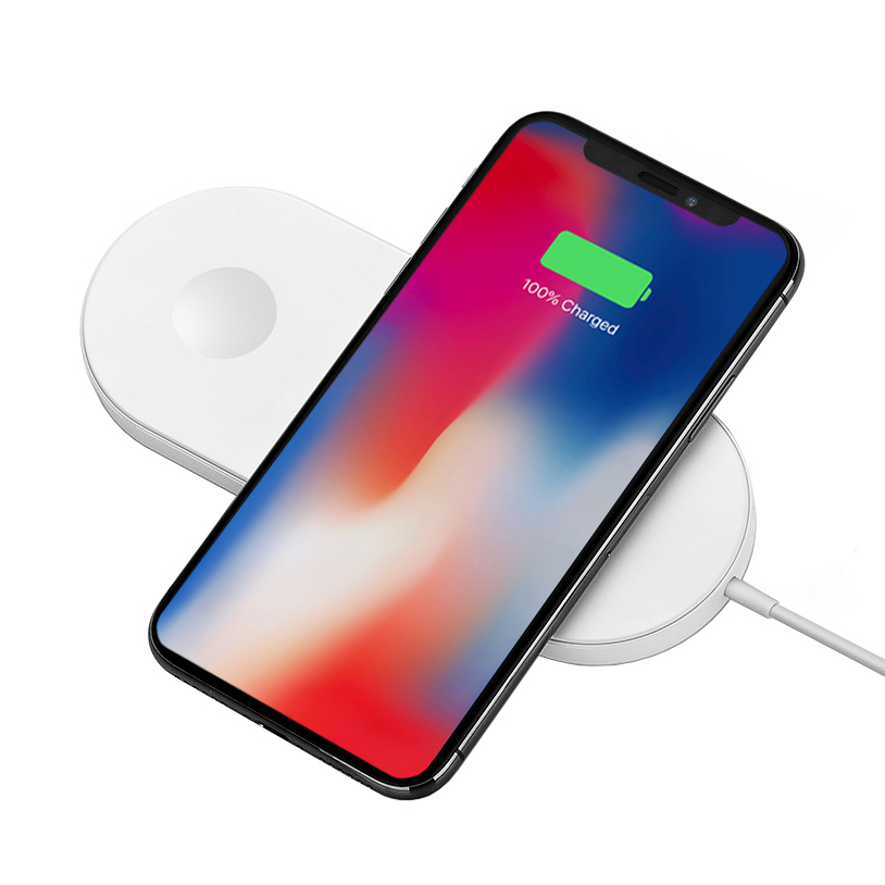 Dual Wireless Charging Mat for Apple Watch / iPhone Xs / 11 Pro