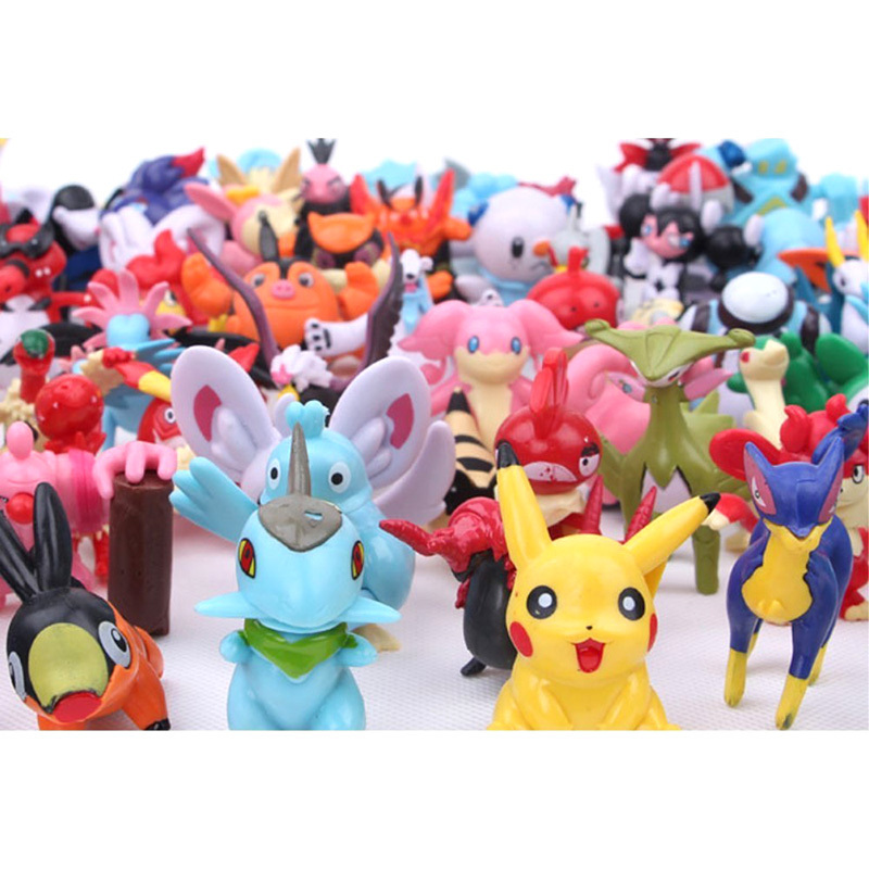 Pokemon Mini Battle Action Figures Party Set (144 Characters)