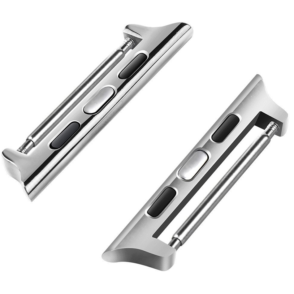 Silver Axel Connector Clip Band Adapter - Apple Watch 42 / 44mm