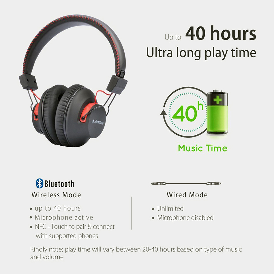 Avantree Audition Bluetooth Wireless Headphones (aptX / NFC)