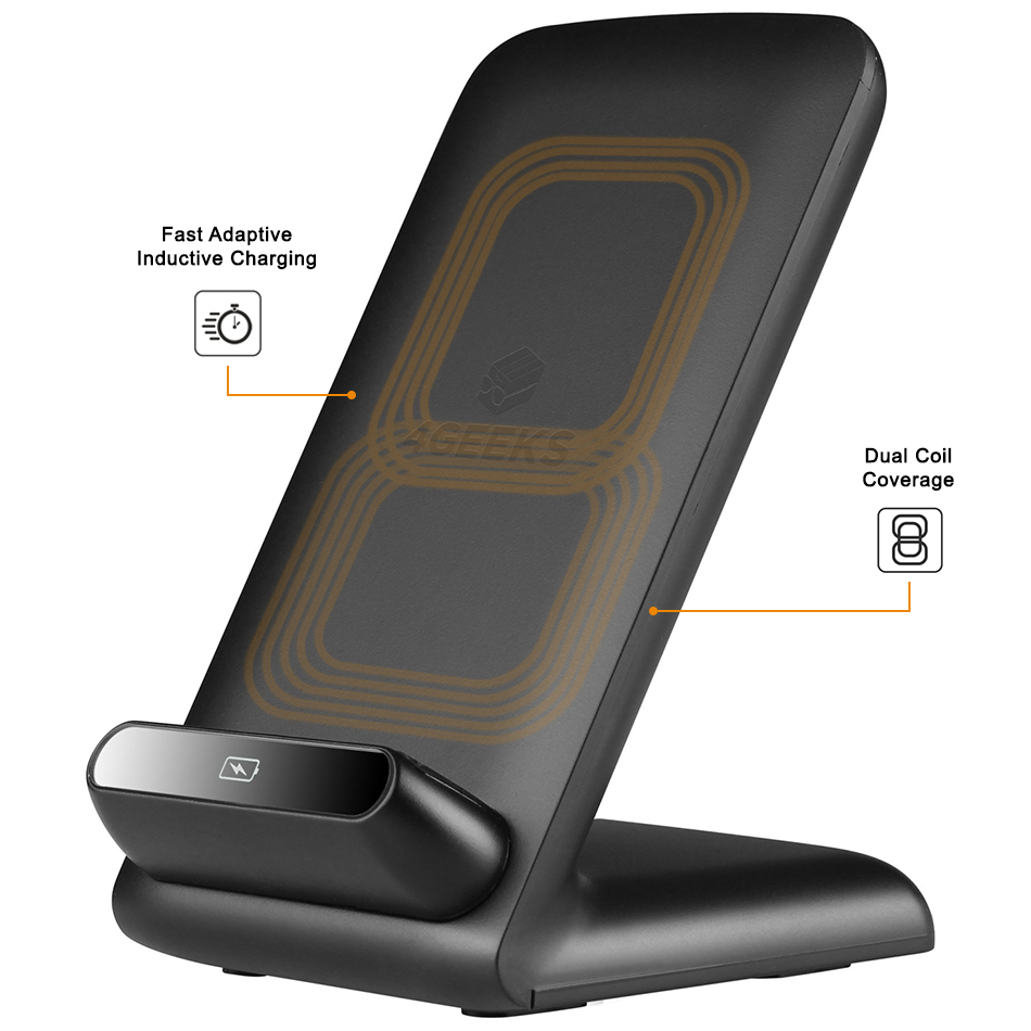 Fast Adaptive Qi Wireless Charger Dock And Charging Stand 5866