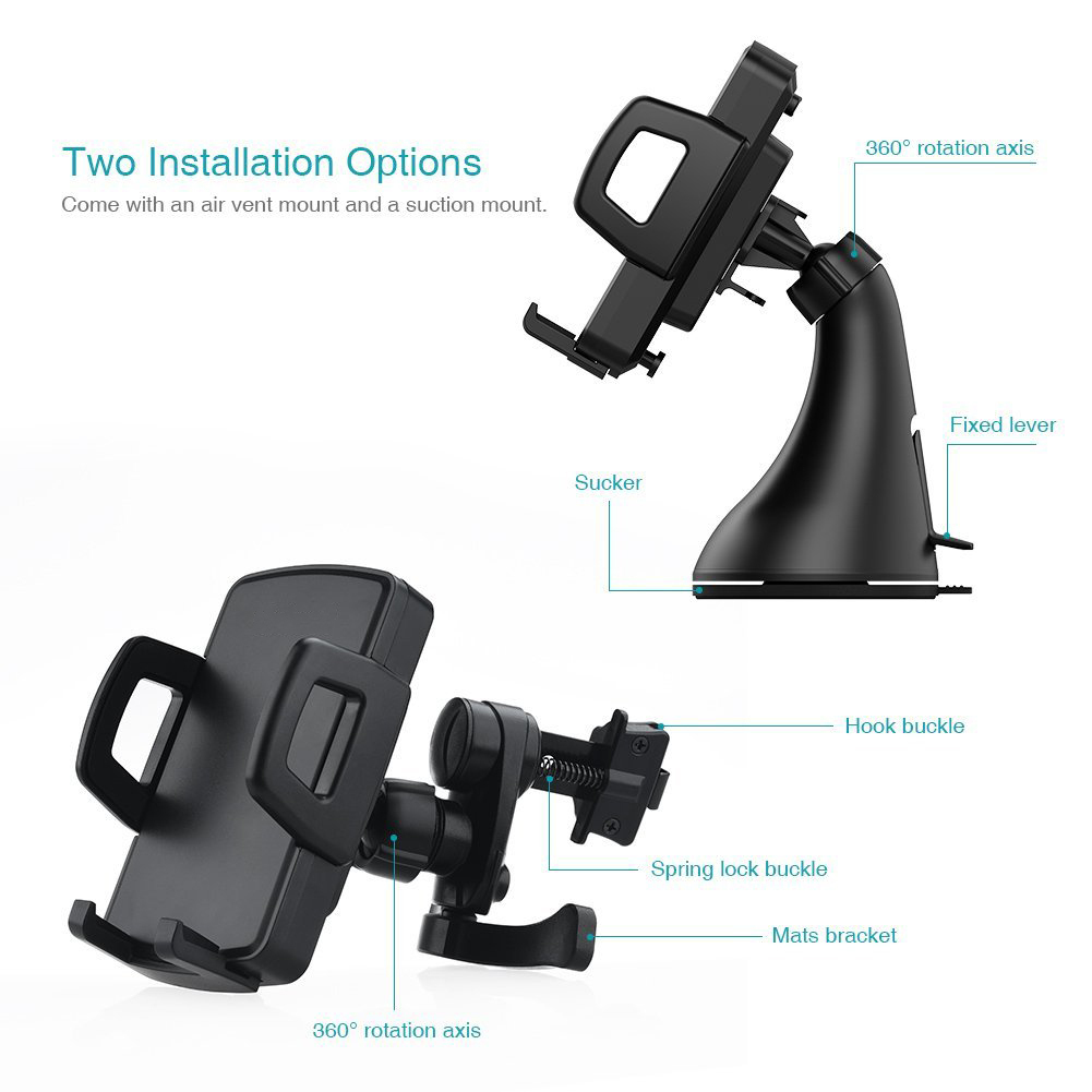 Adaptive Fast Wireless Charging Car Mount for Mobile Phones