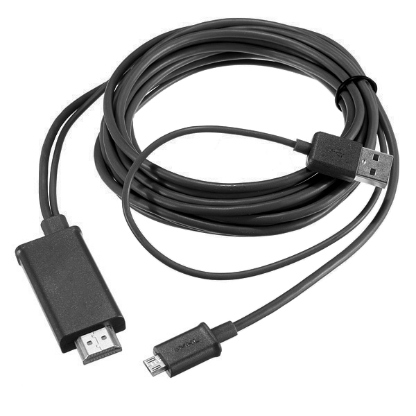 Кабель переходник адаптер mhl hdmi micro usb для подключения смартфона к монитору