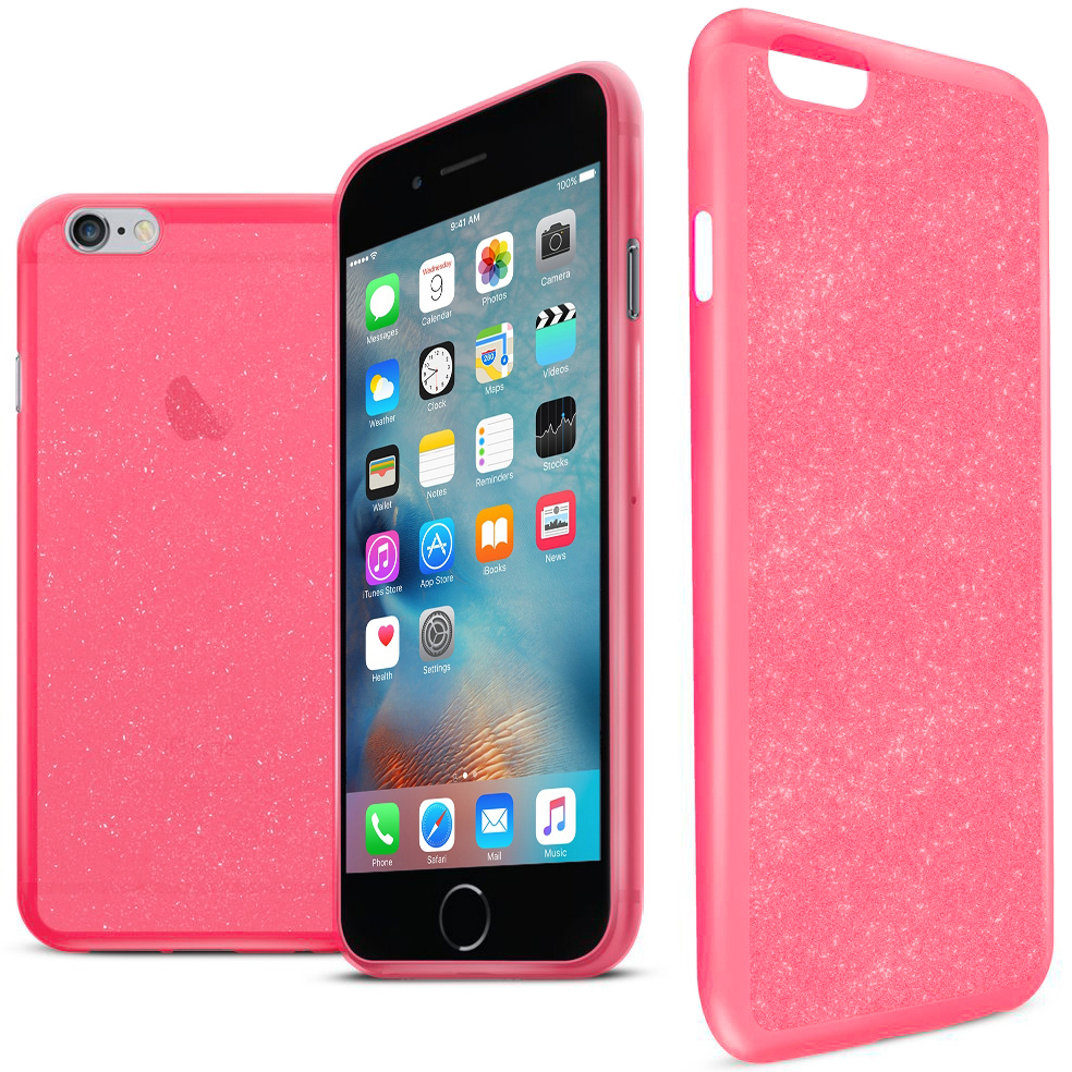 Orzly Stardust Glitter Sparkle Case - Apple iPhone 6s (Pink)