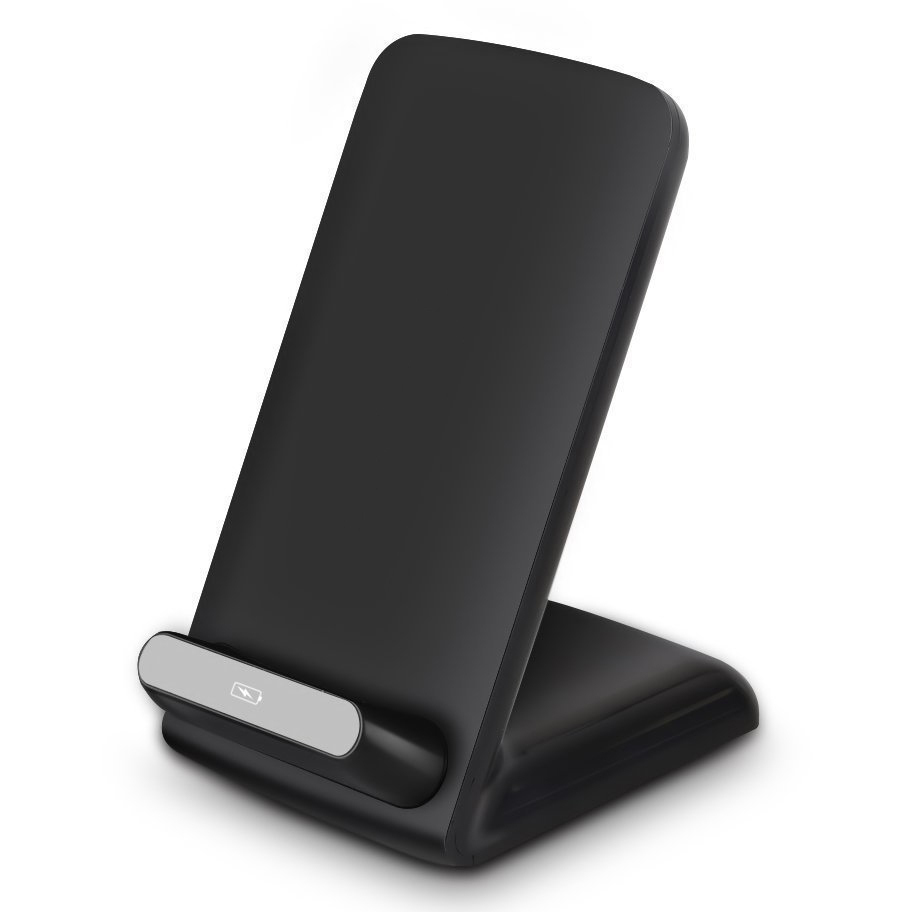 qi wireless charging stand with 3 coils black 08