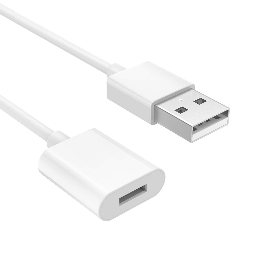 Female Lightning Charging Cable for Apple Pencil (White)
