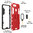 Slim Armour Tough Shockproof Case / Finger Ring Holder for Oppo R15 - Red