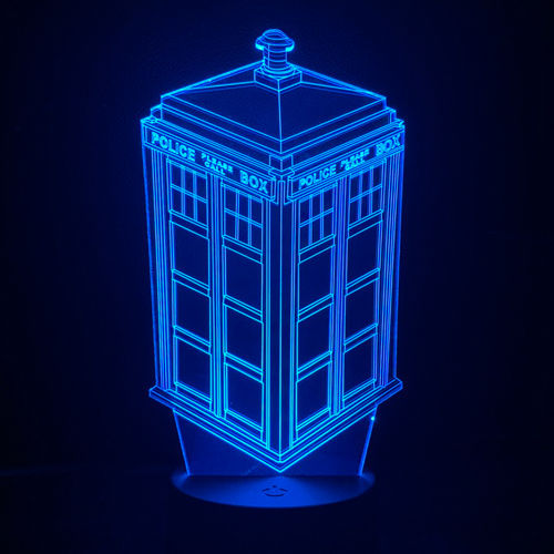 3D Doctor Who Tardis LED Desk Lamp / Night Light / Touch Switch