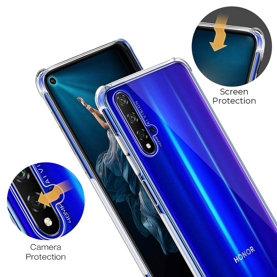 Case for Huawei Nova 5T Protective Case anti Shock Phone Case Transparent  Cover