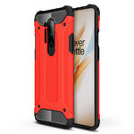 Military Defender Tough Shockproof Case for OnePlus 8 Pro - Red