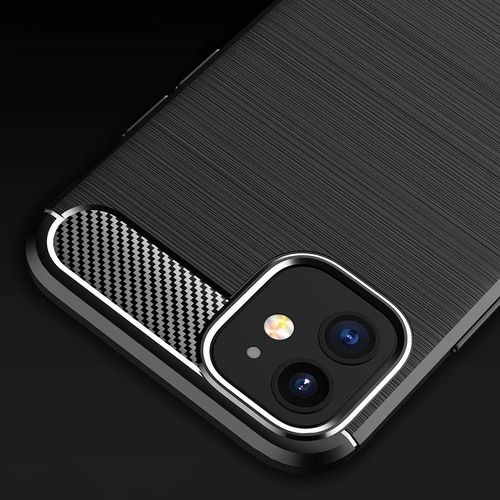 Flexi Slim Carbon Fibre Case for Apple iPhone 12 Mini (Black)