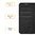 Leather Wallet Case & Card Holder Pouch for LG K52 - Black