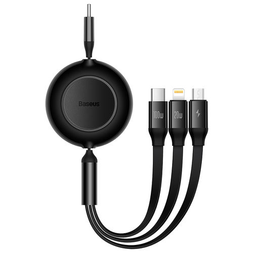 Baseus 3in1 Multi USB Charger Charging Cable Micro USB Type-C for iPhone  Samsung