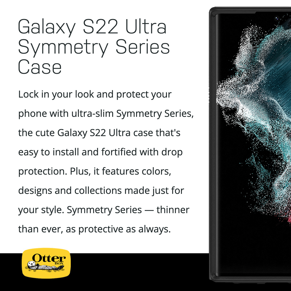 Cute Galaxy S22 Ultra Case  OtterBox Symmetry Series Case