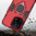 Slim Armour Shockproof Case / Finger Ring Holder for Oppo Find X5 - Red