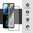 Full Coverage Tempered Glass Screen Protector for Motorola Moto G82 - Black
