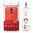 Flexi Slim Carbon Fibre Case for LG K9 - Brushed Red