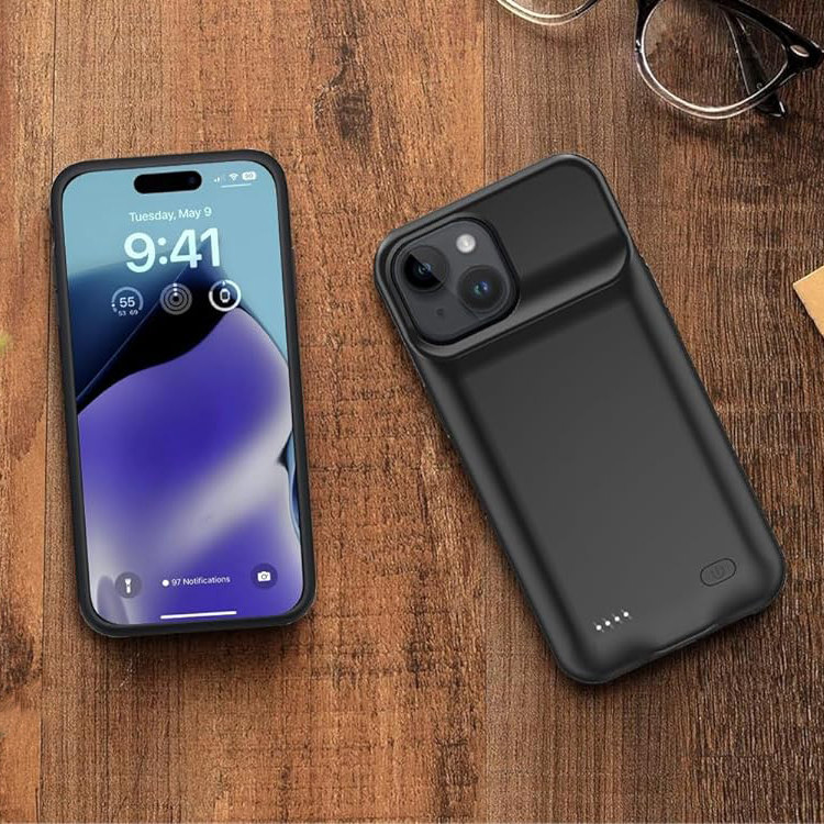 Achetez D98 8500mAh Case de Charge Portable Pour L'iphone 15 Plus, Batterie  Externe Batch Téléphone Prise en Charge de la Fonction Audio - Noir de  Chine
