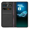 Leather Wallet Case & Card Holder Pouch for Asus ROG Phone 8 / 8 Pro - Black