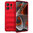 Flexi Grip Defender Shockproof Case for Motorola Edge 50 Pro - Red (Matte)
