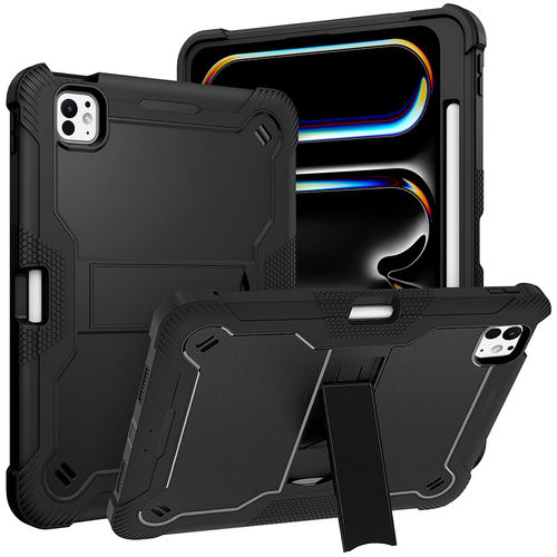 Dual Armour Heavy Duty Shockproof Case & Stand for Apple iPad Pro 11-inch (M4) 2024