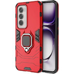 Slim Armour Tough Shockproof Case / Ring Holder Stand for Oppo Reno12 5G - Red