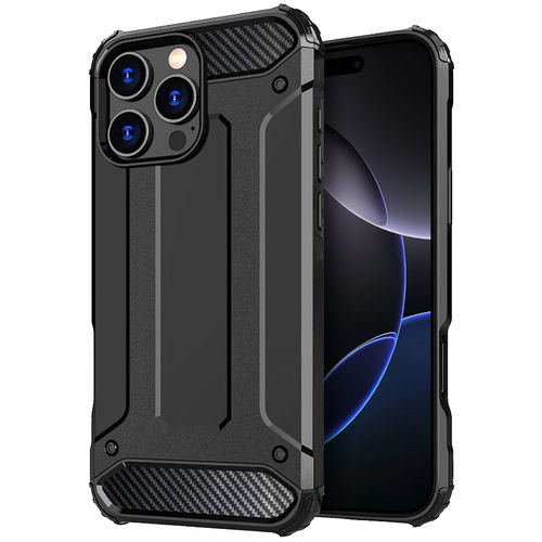 Military Defender Shockproof Case for Apple iPhone 16 Pro Max - Black