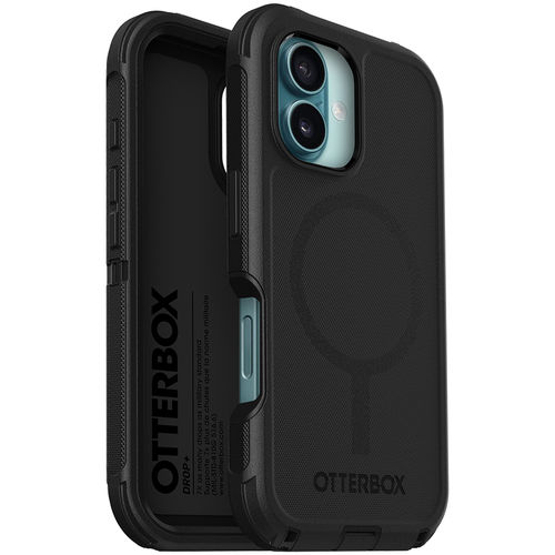 OtterBox Defender MagSafe Shockproof Case for Apple iPhone 16 Plus - Black