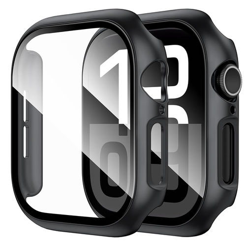 Anti-Scratch Hard Shell Case for Apple Watch 42mm (Series 10) - Black (Frame)