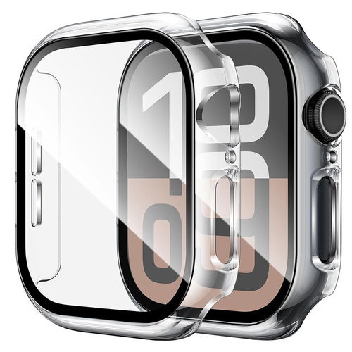 Anti-Scratch Hard Shell Case for Apple Watch 42mm (Series 10) - Clear (Frame)