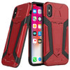 Slim Guard Plate Tough Shockproof Case for Apple iPhone X / Xs - Red