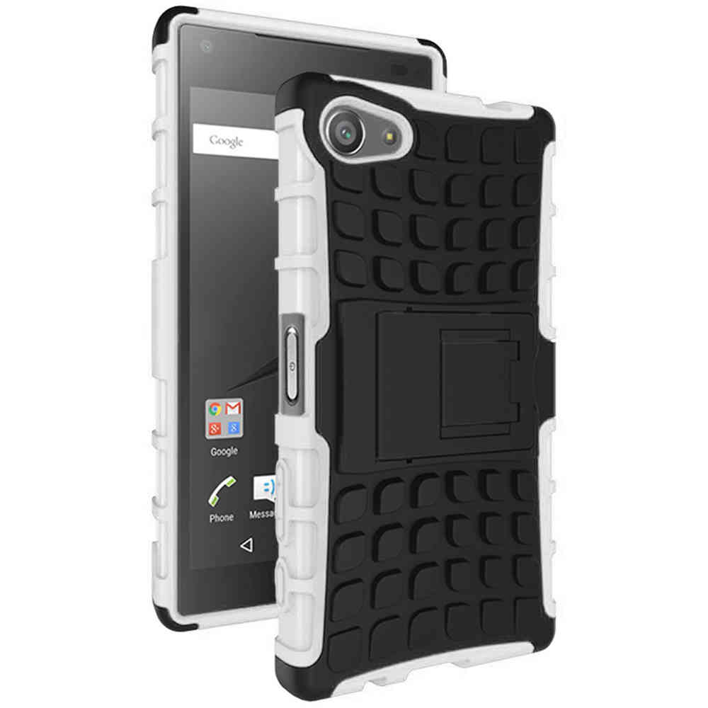 Muildier native Verleden Rugged Tough Shockproof Case - Sony Xperia Z5 Compact (White)