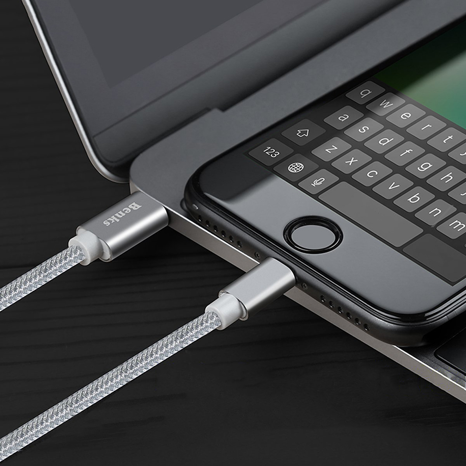USB Type-C to Lightning Nylon Cable - iPhone / iPad (1m)