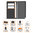 Leather Wallet Case & Card Holder Pouch for Motorola Moto E (2nd Gen) - Black