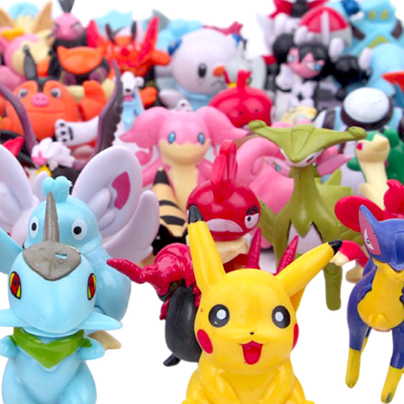 Pokemon Mini Battle Action Figures Party Set (144 Characters)