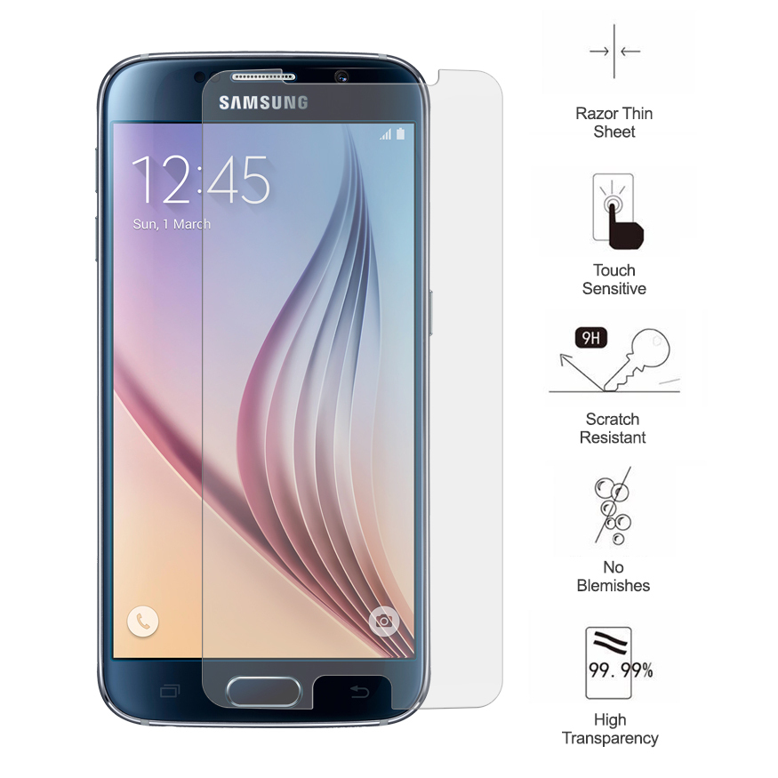 Tempered Glass Screen Protector for Samsung Galaxy S6