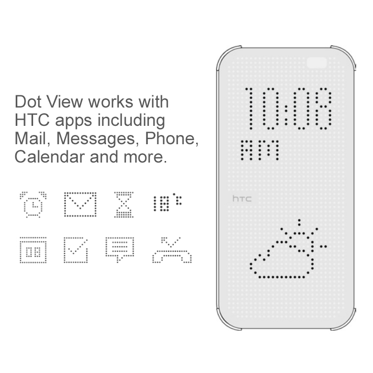 download htc one m8 dot view case