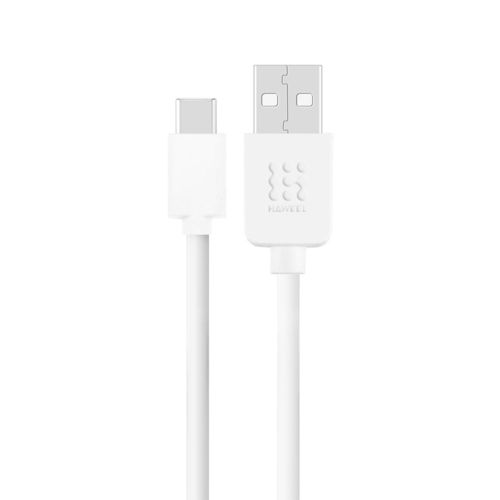 Haweel USB Type-C (Android Auto) Charging Cable (1m) for Phone / Tablet - White