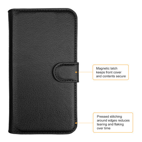 Leather Wallet Case - Sony Xperia Z3 Compact (Black)