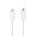 Short Mini USB (Male) to Lightning MFi Cable for iPhone / iPad - White