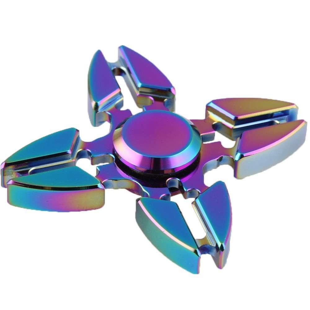 Crab Blade Zinc Alloy Rainbow Fidget Spinner 5165