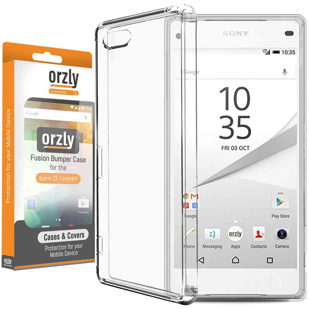of Ingenieurs koelkast Orzly Fusion Bumper Case - Sony Xperia Z5 Compact (Clear)
