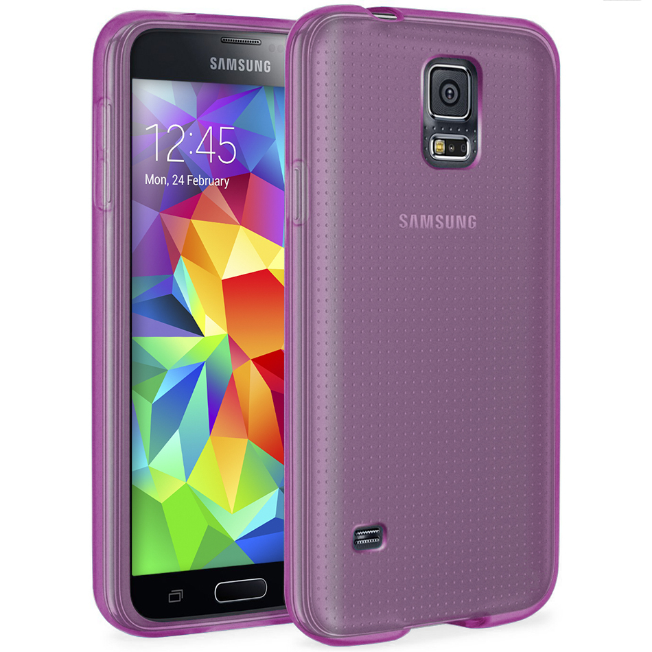 Orzly Flexi Case for Samsung Galaxy S5 (Smoke Purple)